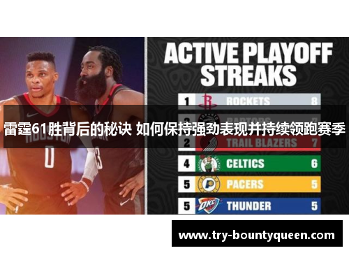 雷霆61胜背后的秘诀 如何保持强劲表现并持续领跑赛季